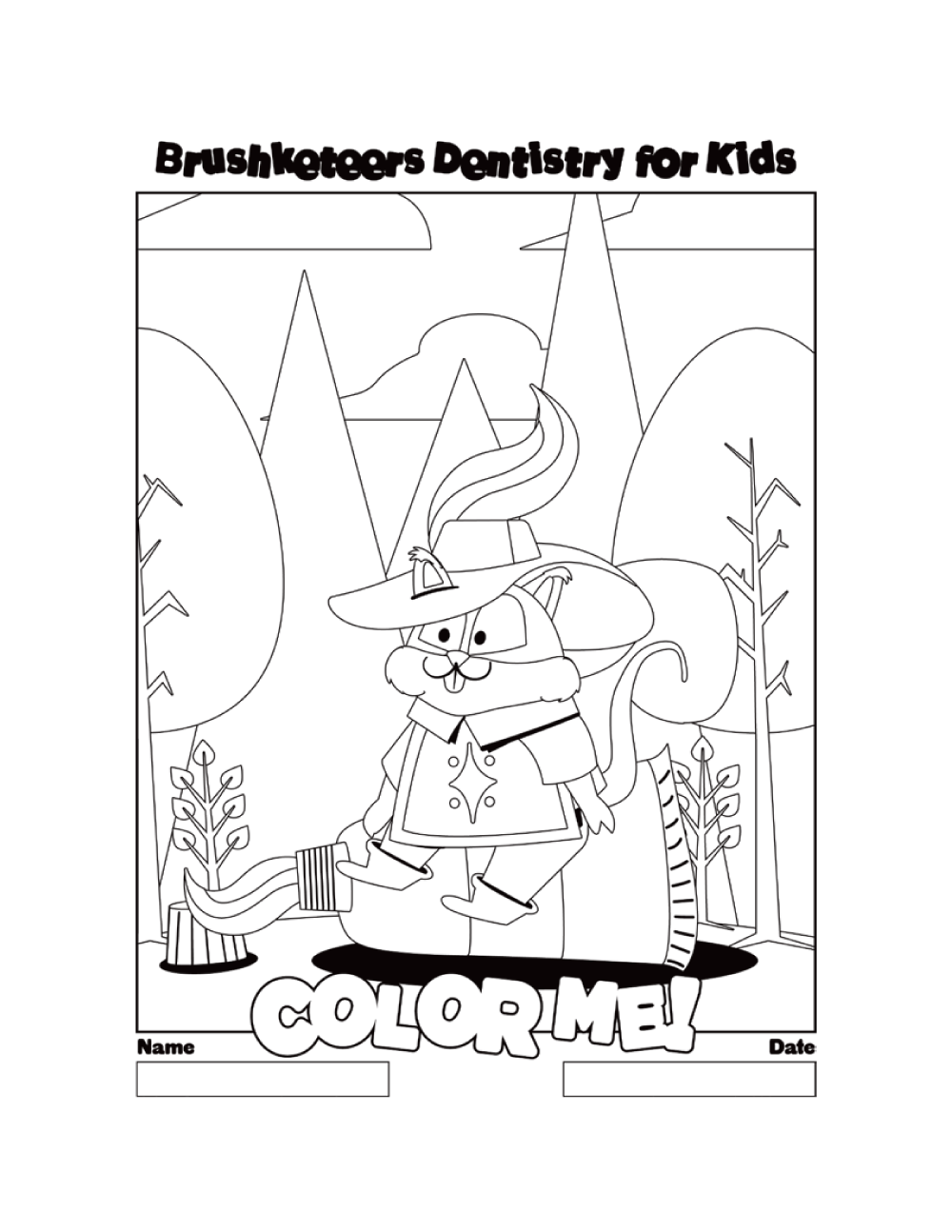 Color the Squirrel coloring page